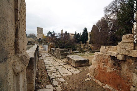 Ruinas de la época romana. Teatro antiguo. Año I A.C. - Región Provenza-Alpes-Costa Azul - FRANCIA. Foto No. 29984
