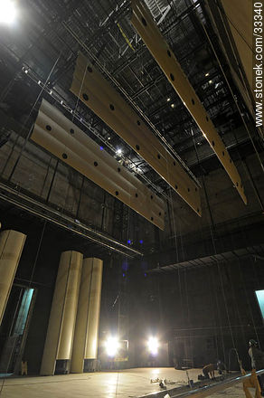 Stage of concert hall in Sodre - Department of Montevideo - URUGUAY. Photo #33340