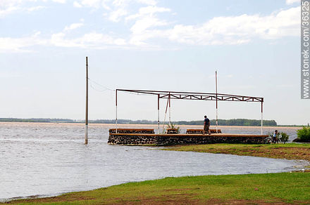 Parque Rivera a orillas del río Uruguay. - Departamento de Artigas - URUGUAY. Foto No. 36325