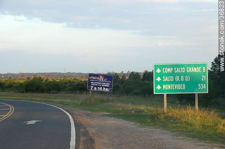 Route to Salto, Uruguay - Department of Salto - URUGUAY. Photo #36823