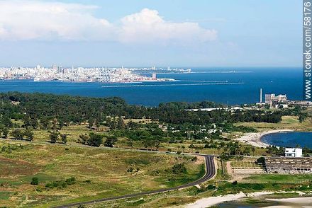 Aerial view ofwest Cerro, former Frigonal. Port and Punta Carretas - Department of Montevideo - URUGUAY. Photo #58176