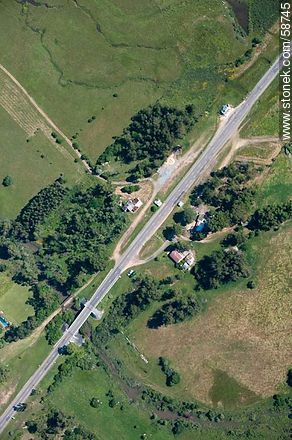 Aerial view of Route 9 - Department of Rocha - URUGUAY. Photo #58745
