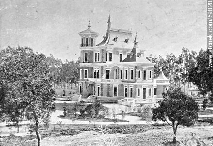 Residencia veraniega en Villa Colón. Quinta en 1909 - Departamento de Montevideo - URUGUAY. Foto No. 59828