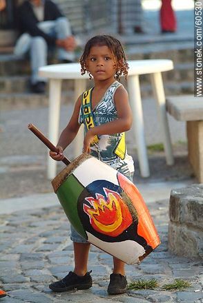 Drummer boy in his debut - Department of Montevideo - URUGUAY. Photo #60530
