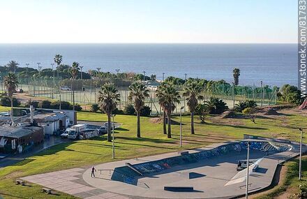 Skate park behind the fish markets - Department of Montevideo - URUGUAY. Photo #81783