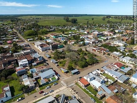 Aerial view of Plaza 33 Orientales - Department of Rivera - URUGUAY. Photo #84473
