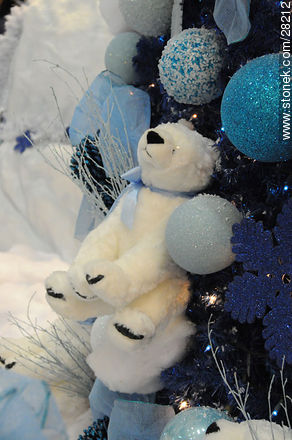 Blue Christmas in Punta Carretas Shopping mall - Department of Montevideo - URUGUAY. Photo #28212