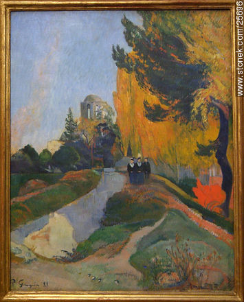 Paul Gauguin (1848-1903).  Les Alyscamps, Arles. - Paris - FRANCE. Photo #25696