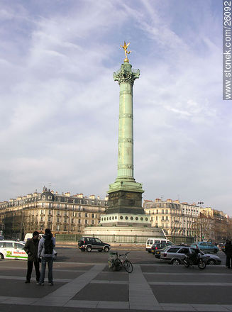 Place de la Bastille. Colonne de Juilliet - París - FRANCIA. Foto No. 26092