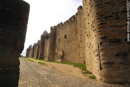 Muralla interior de Carcassonne - Región de Languedoc-Rousillon - FRANCIA. Foto No. 30227