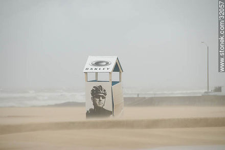 Sand storm in Playa Brava - Punta del Este and its near resorts - URUGUAY. Photo #32057