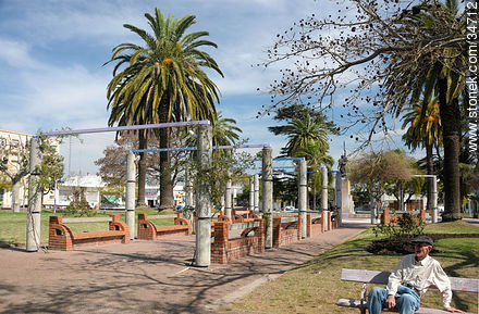 Plaza Constitución de Dolores. - Departamento de Soriano - URUGUAY. Foto No. 34712
