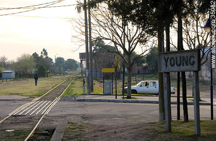 Vías de tren - Departamento de Río Negro - URUGUAY. Foto No. 35082