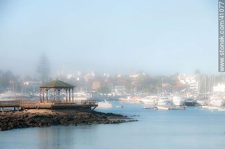 Fog in the Harbour. - Punta del Este and its near resorts - URUGUAY. Photo #41077