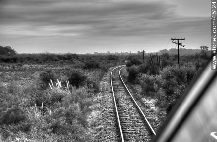 View of countryside from the locomotive -  - MORE IMAGES. Photo #45124