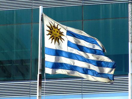 Uruguayan flag. -  - MORE IMAGES. Photo #46313