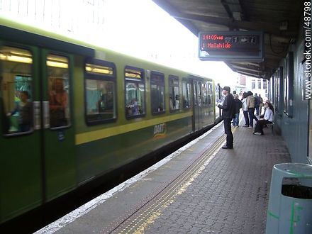 Dublin Train Station.  Train to Malahide - Ireland - BRITISH ISLANDS. Photo #48798
