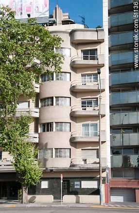Art Deco style building on Avenida Italia - Department of Montevideo - URUGUAY. Photo #51136