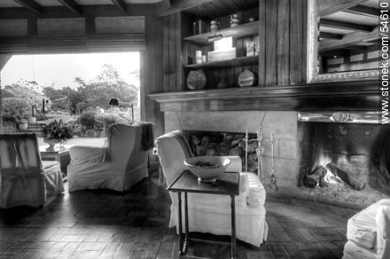 Living with fireplace - Punta del Este and its near resorts - URUGUAY. Photo #54610