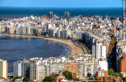 Pocitos beach. Río de la Plata. - Department of Montevideo - URUGUAY. Photo #54856