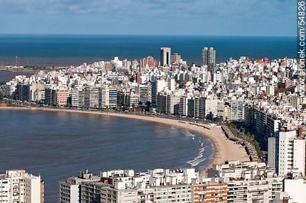 Pocitos Beach. Río de la Plata. - Department of Montevideo - URUGUAY. Photo #54826