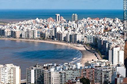 Playa Pocitos. Sur de la ciudad de Montevideo y del país. - Departamento de Montevideo - URUGUAY. Foto No. 54800