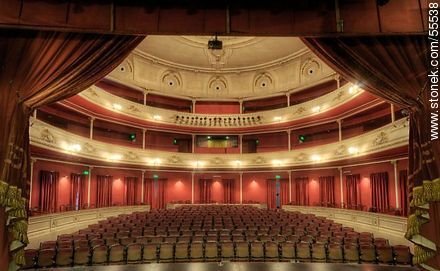 Teatro Bartolomé Macció.  Desde el escenario al público. - Departamento de San José - URUGUAY. Foto No. 55538