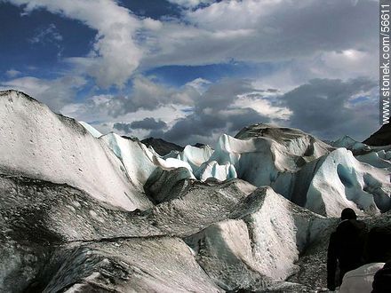 Irregular Viedma glacier surface -  - ARGENTINA. Photo #56611