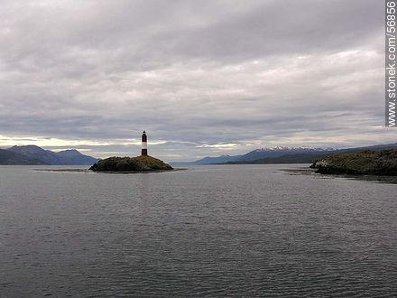 Lighthouse Les Éclaireurs, the end of the world in the Beagle Channel -  - ARGENTINA. Photo #56856