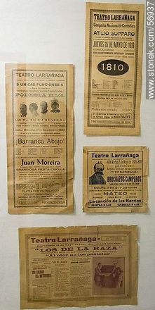 Teatro Larrañaga. Programas antiguos. - Departamento de Salto - URUGUAY. Foto No. 56937