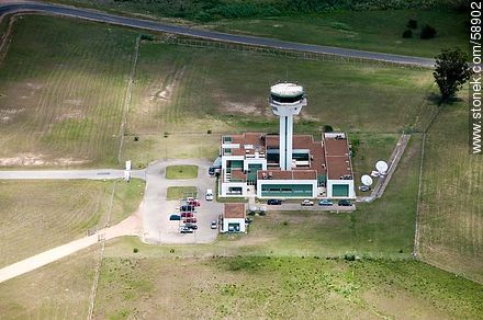 Aerial view of airport control tower Carrasco - Department of Canelones - URUGUAY. Photo #58902