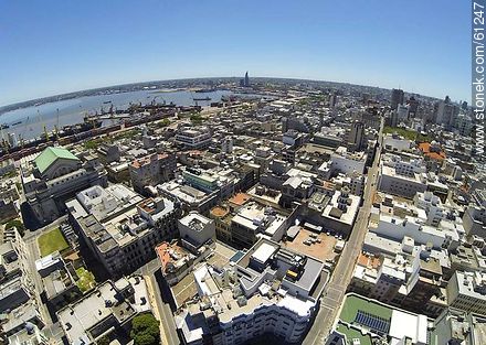 Imagen aérea de la calle Rincón - Departamento de Montevideo - URUGUAY. Foto No. 61247