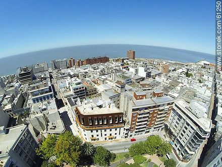 Aerial photo of the Plaza Zabala - Department of Montevideo - URUGUAY. Photo #61250