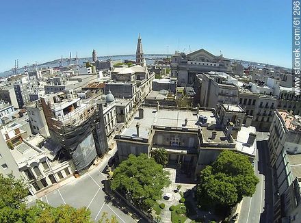 Aerial photo of Taranco Palace - Department of Montevideo - URUGUAY. Photo #61266