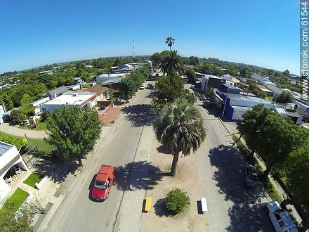 Foto aérea de la Avenida José Batlle y Ordóñez. Ruta 6 - Departamento de Canelones - URUGUAY. Foto No. 61544