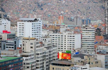 View of buildings, mountains, houses - Bolivia - Others in SOUTH AMERICA. Photo #62863