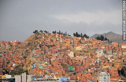 View of buildings, mountains, houses - Bolivia - Others in SOUTH AMERICA. Photo #62864