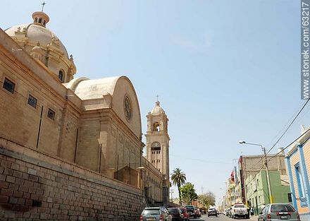Callao Street. Domes of Cathedral of Tacna - Perú - Others in SOUTH AMERICA. Photo #63217