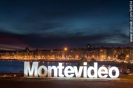 Letters of the word Montevideo - Department of Montevideo - URUGUAY. Photo #64614
