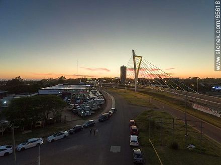Aerial view of the Bridge of the Americas - Department of Canelones - URUGUAY. Photo #65618