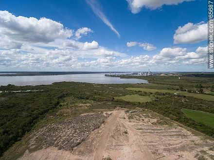 Aerial view of the UPM cellulose pulp processing plant - Rio Negro - URUGUAY. Photo #65687