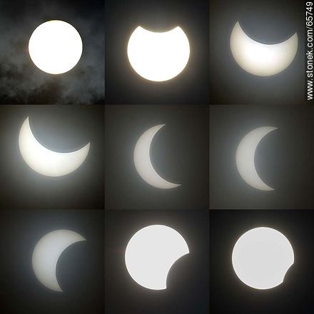 Etapas del eclipse parcial de sol en Montevideo, 26 de febrero de 2017 - Departamento de Montevideo - URUGUAY. Foto No. 65749