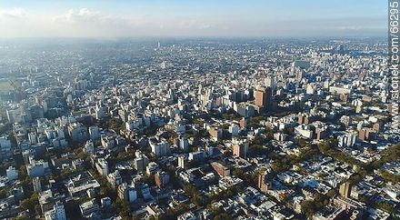Vista aérea del Centro de Montevideo - Departamento de Montevideo - URUGUAY. Foto No. 66295