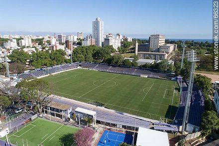 Aerial view of the Luis Franzini Stadium - Department of Montevideo - URUGUAY. Photo #66323