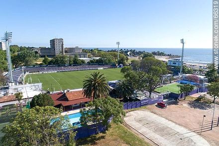 Aerial view of the Luis Franzini Stadium - Department of Montevideo - URUGUAY. Photo #66319