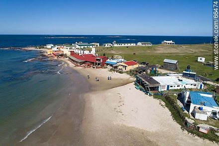 Aerial view of the south end of the north beach - Department of Rocha - URUGUAY. Photo #66474