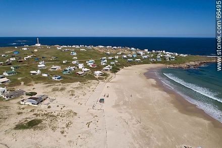 Aerial view of the south beach - Department of Rocha - URUGUAY. Photo #66495