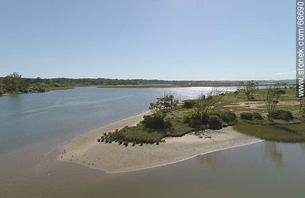 Aerial view of wetlands of Arroyo Maldonado - Department of Maldonado - URUGUAY. Photo #66690