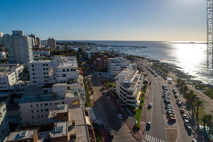 Aerial photo of Rambla Artigas and Calle 20 - Punta del Este and its near resorts - URUGUAY. Photo #67175