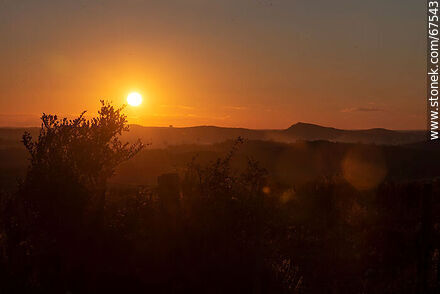 Setting sun in the countryside - Lavalleja - URUGUAY. Photo #67543